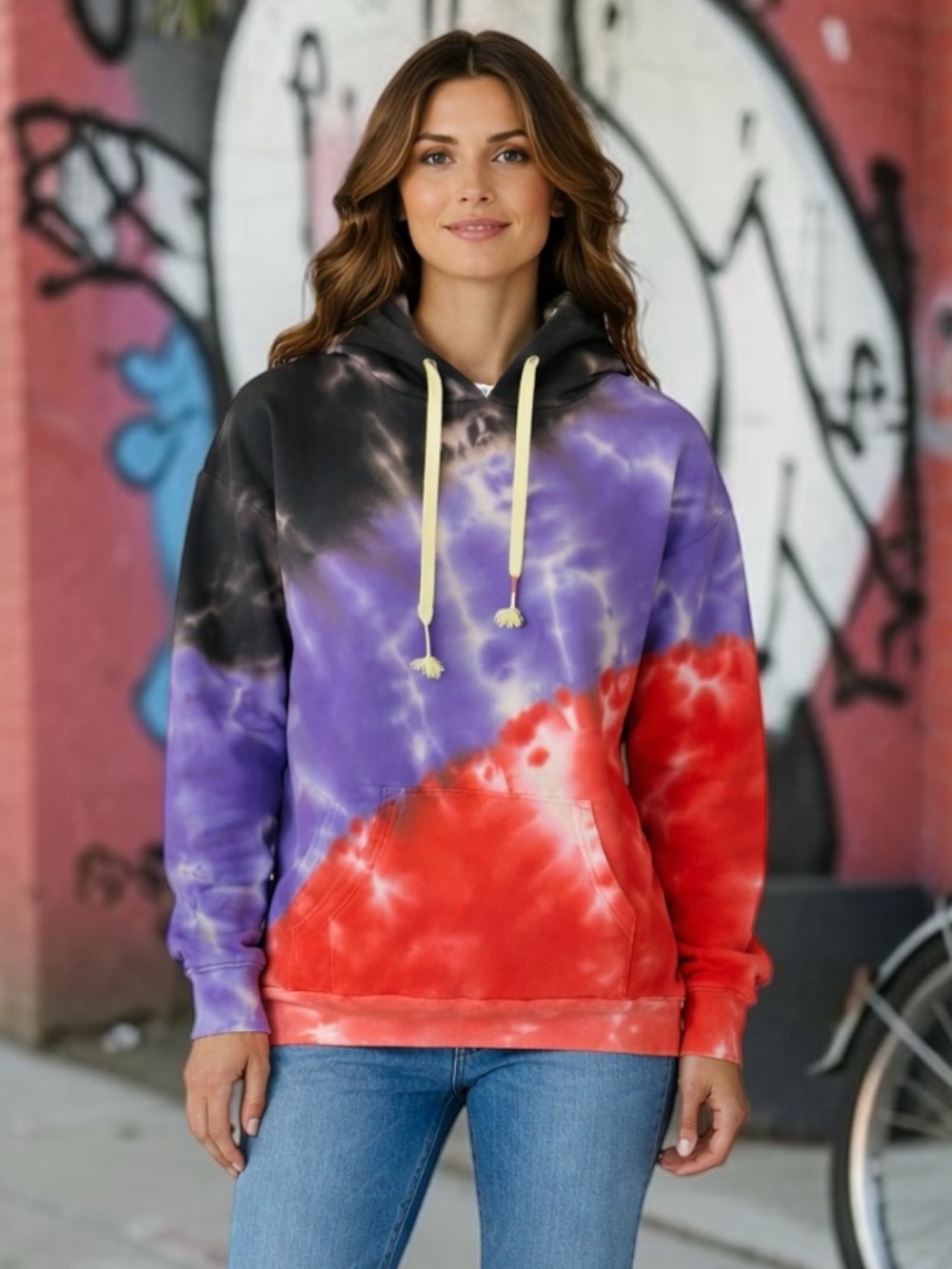 Wildfox Unreleased Solar Flare Tie Dye Hoodie One of a Kind Sample NWT